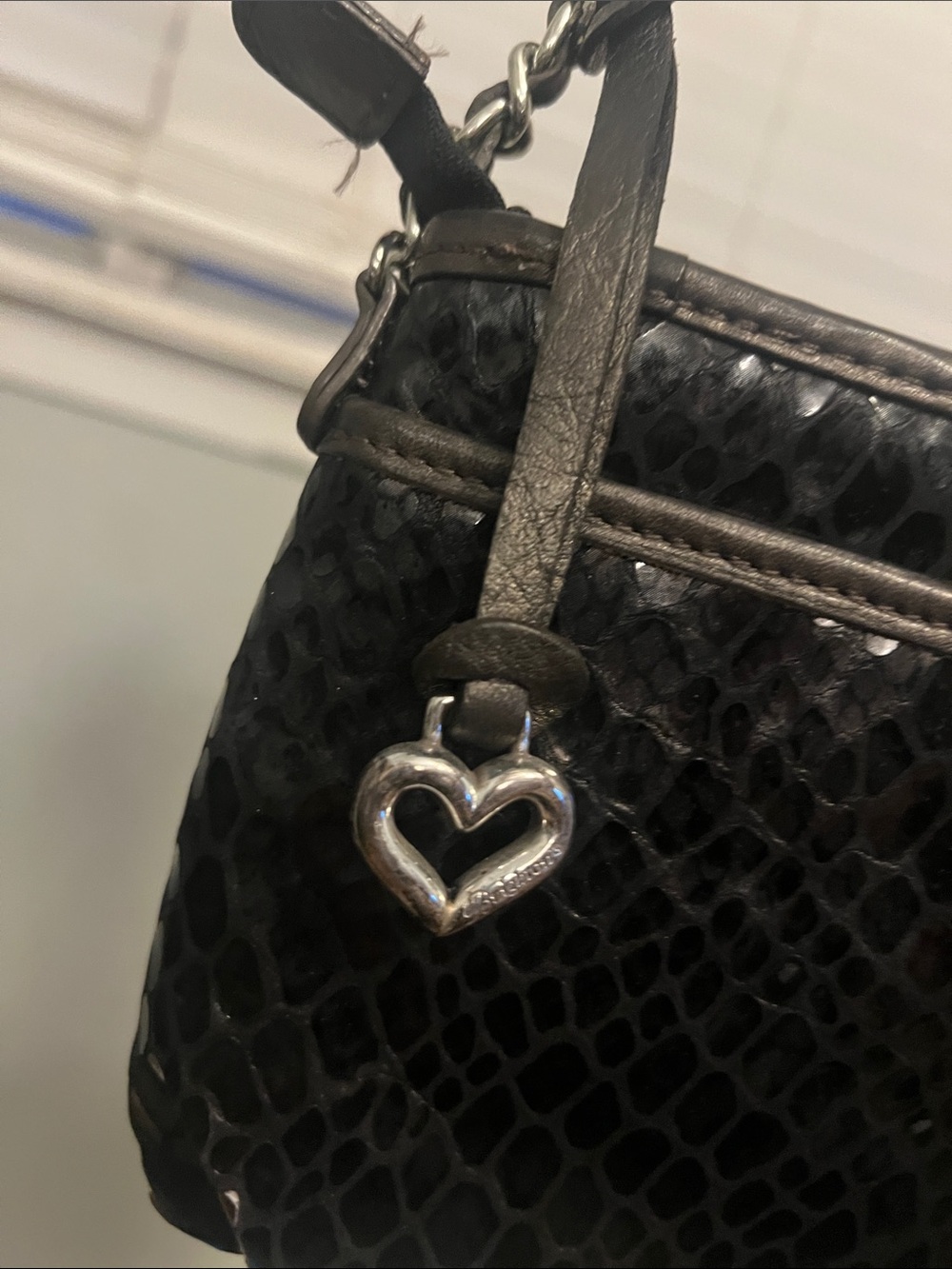 Brighton Limited Edition Black Women's Shoulder Bag with Braided Knot Accent - Picture 3 of 5